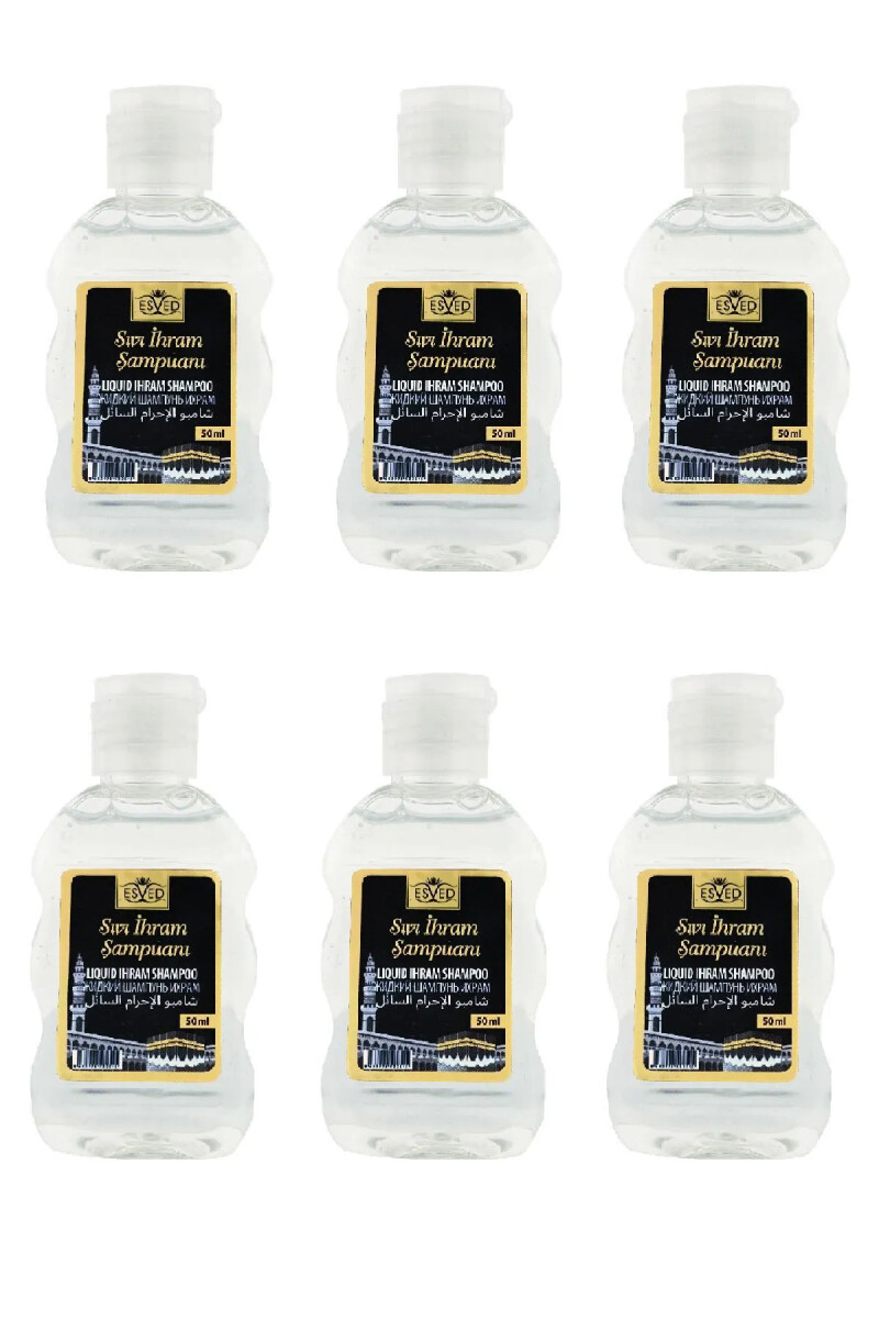 Kokusuz Sıvı Şampuan Kokusuz Ihram Şampuanı Kokusuz Şampuan Hac Ve Umre Için Kokusuz Şampuan 6 Adet - Esved