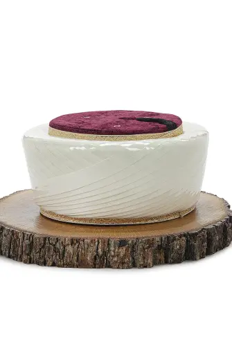 Koruyuculu İmam Sarığı - Altın Yaldızlı Sarık - Bordo - ihvanonline (1)