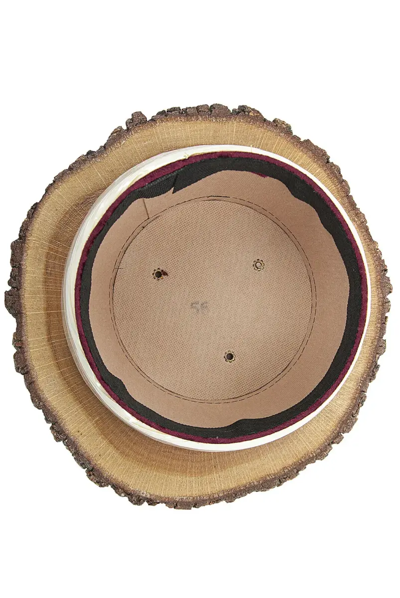 Koruyuculu İmam Sarığı - Altın Yaldızlı Sarık - Bordo - 3