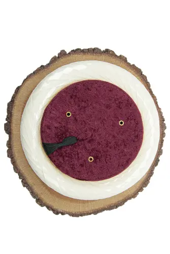 Koruyuculu İmam Sarığı - Altın Yaldızlı Sarık - Bordo - 4