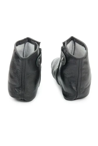 Koyun Derisi Tek Tarafı Lastikli Mest - İçi Miflonlu Rahat Kullanım - 6