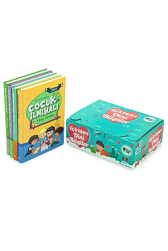 Küçük Kalplere Dini Bilgiler Seti 4 Kitap - Çocuklar İçin Dua, İlmihal, Hadis, Siyer Eğitici Kitap Seti - ihvanonline (1)