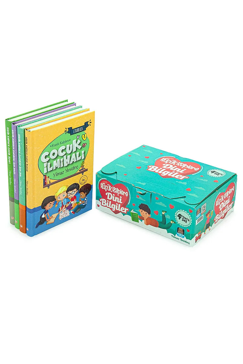 Küçük Kalplere Dini Bilgiler Seti 4 Kitap - Çocuklar İçin Dua, İlmihal, Hadis, Siyer Eğitici Kitap Seti - 2