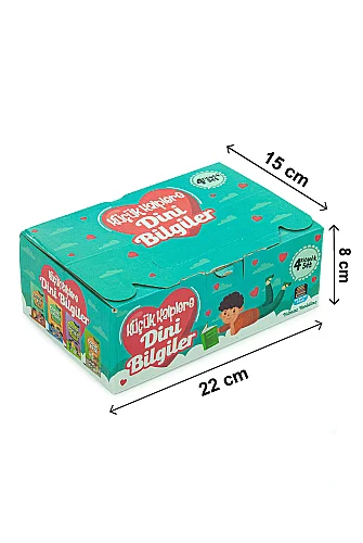 Küçük Kalplere Dini Bilgiler Seti 4 Kitap - Çocuklar İçin Dua, İlmihal, Hadis, Siyer Eğitici Kitap Seti - 4