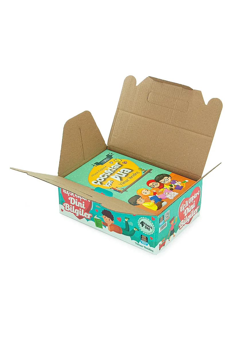 Küçük Kalplere Dini Bilgiler Seti 4 Kitap - Çocuklar İçin Dua, İlmihal, Hadis, Siyer Eğitici Kitap Seti - 5