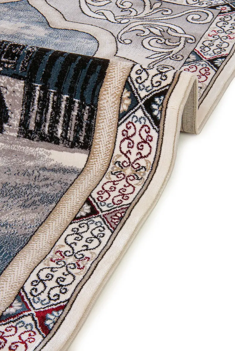 Kudüs Desenli Lüks Halı Tipi Dokuma Seccade - 4