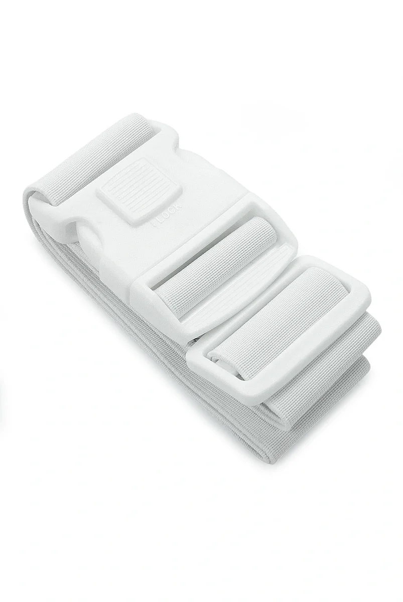 Beyaz İhram Kemeri – Ayarlanabilir Hac Umre Bel Kemeri Güvenli Kilitli - 3