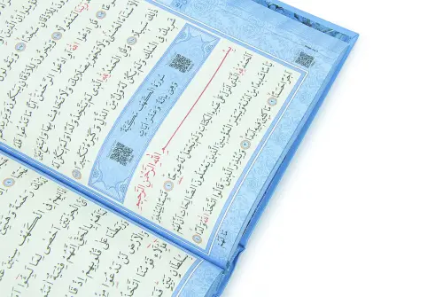 Kuran Kursları İçin Çocuk Çantalı Kuranı Kerim Tesbih İsimli Seccade Seti Mavi - 8