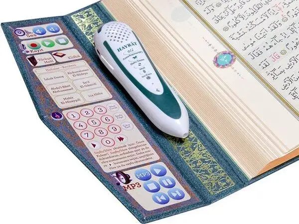 Kuran Okuyan Kalem Orta Boy Kuran Elifba Cevşenli Eğitim Seti - Lüks Kutulu Yeşil - 8