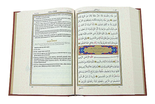 Kuran Yolu - Diyanet Tefsirli Türkçe Mealli Kuranı Kerim Ciltli - Orta Boy - 3
