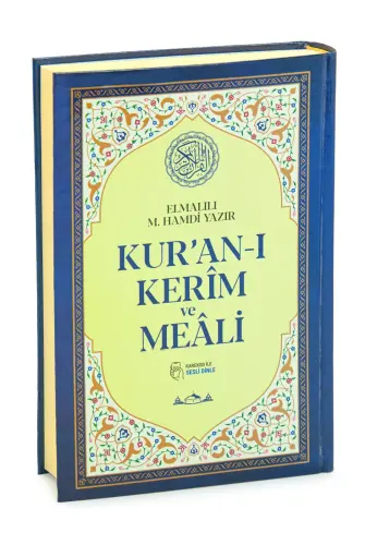 Kuranı Kerim Türkçe Mealli Orta Boy Lacivert - QR Kodlu, Sesli Dinleme 