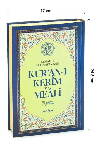 Kuranı Kerim Türkçe Mealli Orta Boy Lacivert - QR Kodlu, Sesli Dinleme - 5