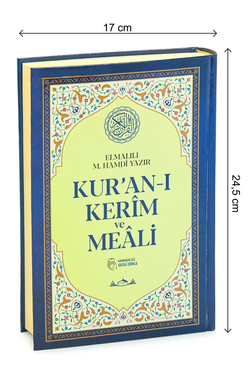 Kuranı Kerim Türkçe Mealli Orta Boy Lacivert - QR Kodlu, Sesli Dinleme - 5