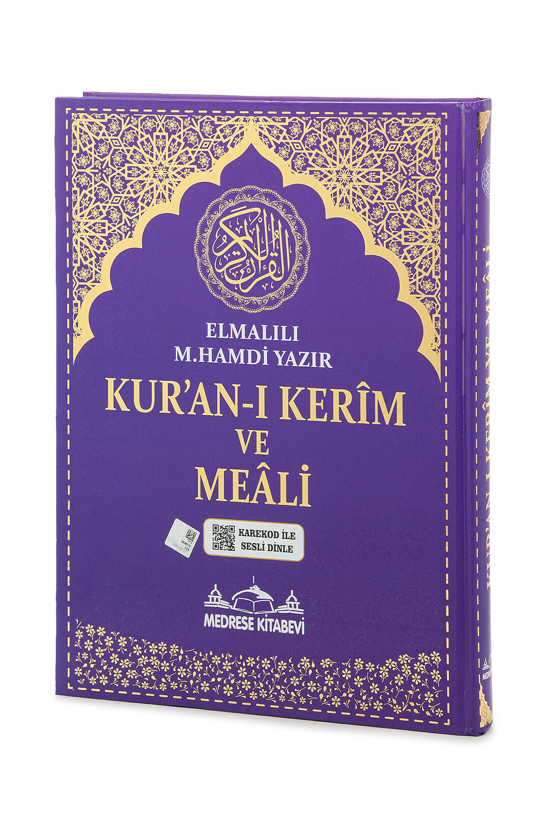 Kuranı Kerim Ve Yüce Meali - Arapça Ve Meal - Cami Boy - Lila Renk - Medrese Kitabevi