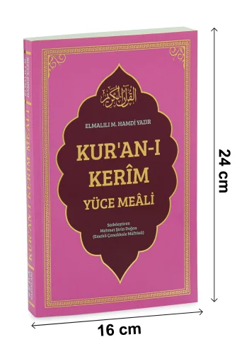 Kuranı Kerim Yüce Meâli | Elmalılı Hamdi Yazır – Sadeleştirilmiş - Pembe - 5