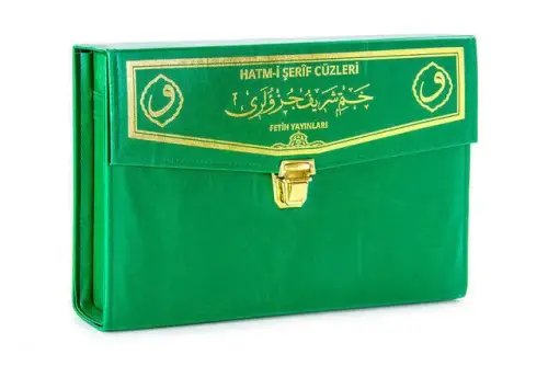 Kuran Karim - 30 Jaz Koran - Computer Line - Hatmi Sharif - Cami Boy - Green Color - Fetih Yayınları (1)