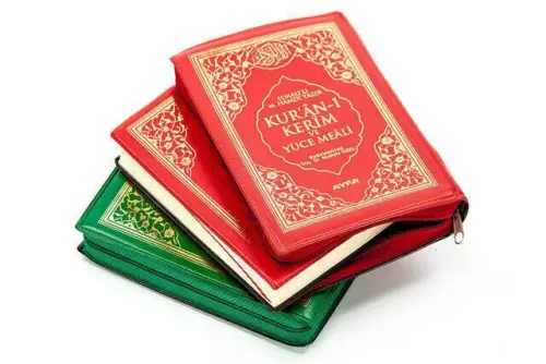Kuran Karim and Yüce Meali - Arabic and Meal - Bag Boy - Ayfa Publishing House - Computer Lined - 2