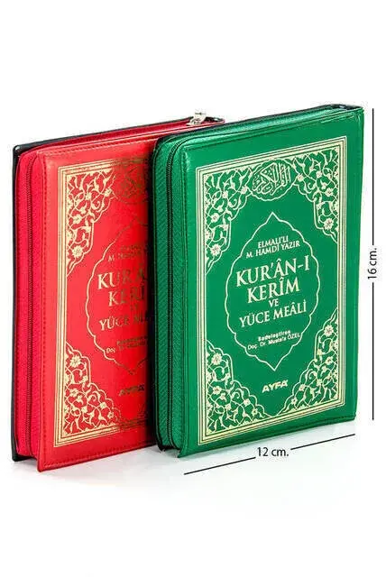 Kuran Karim and Yüce Meali - Arabic and Meal - Bag Boy - Ayfa Publishing House - Computer Lined - 1