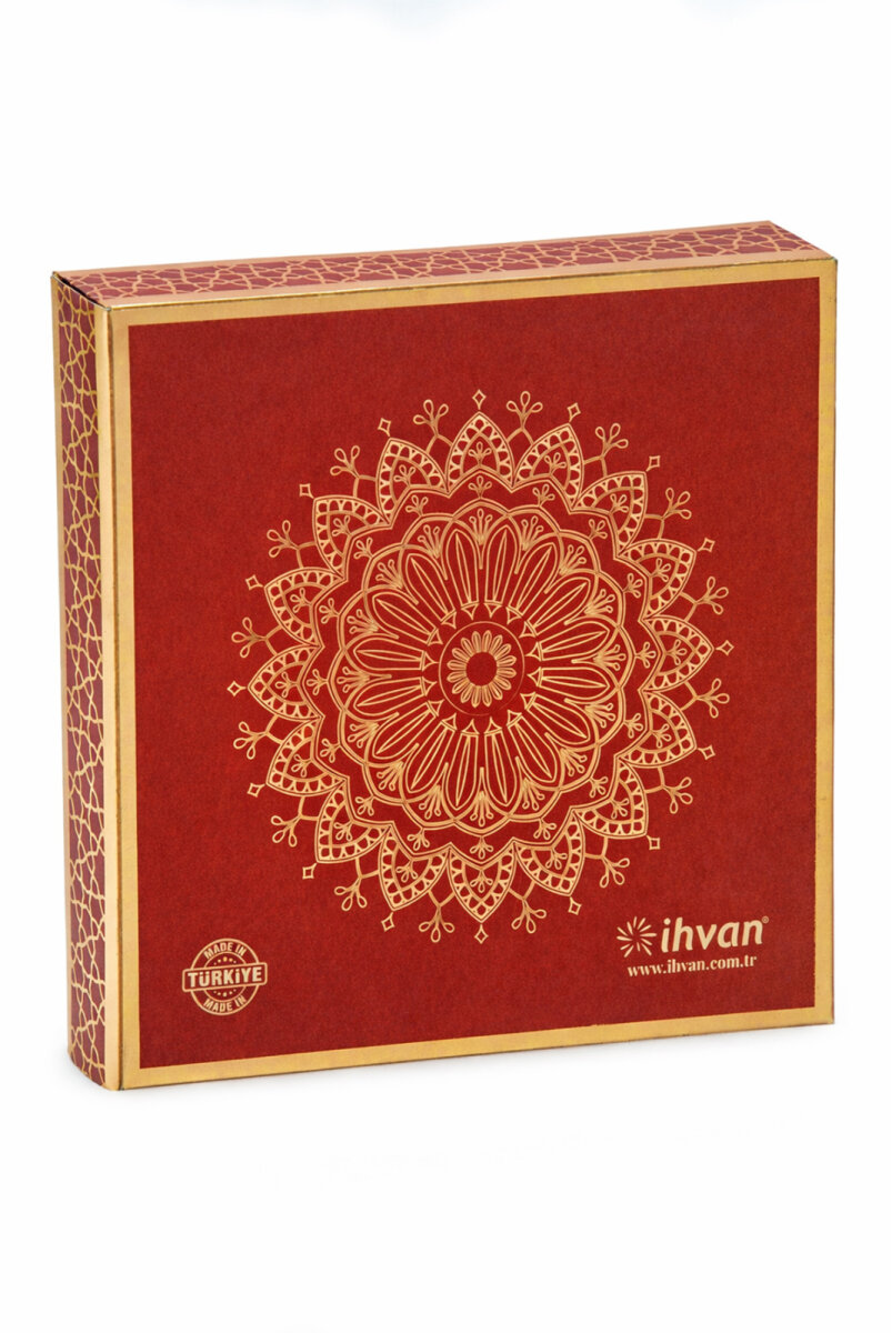 Kutulu Kuranı Kerim Seti | Tesbih + Zikirmatik Hediye Seti - Kırmızı - 13
