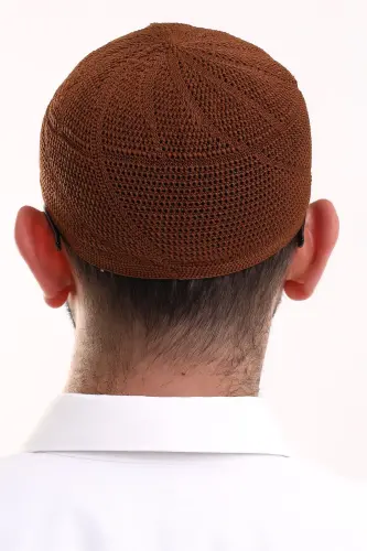Lace Cotton Knitwear Machine Knitted Skullcap Tile - 4