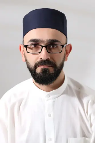 Lacivert Kapitone Osmanlı Tuğrası Nakışlı Kalıp Namaz Takkesi - 6