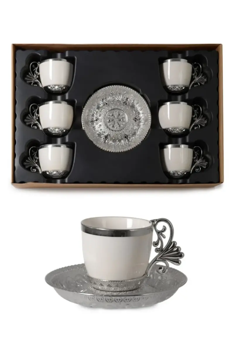 Lal 6 lı Hediyelik Set - Gümüş - 1