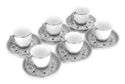 Lal 6 lı Hediyelik Set - Gümüş - 5