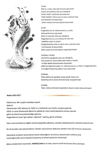 Lalegül Kelime-i Tevhidli Biblo (Orta Boy) Sarı - 3