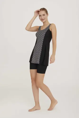 Lapieno 3602-24 Siyah Veera Yarı Kapalı Havuz Mayo - Lapieno (1)