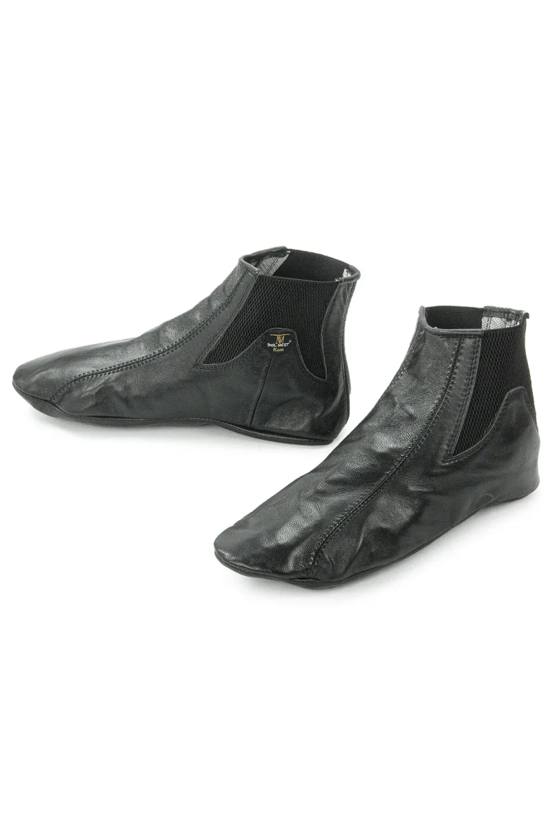 Lastikli Deri Mest Çorap Siyah - 4