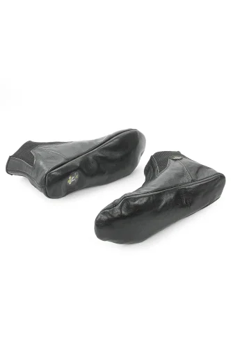 Lastikli Nefes Alabilen, Su Geçirmez Deri Mest Çorap Siyah - 8