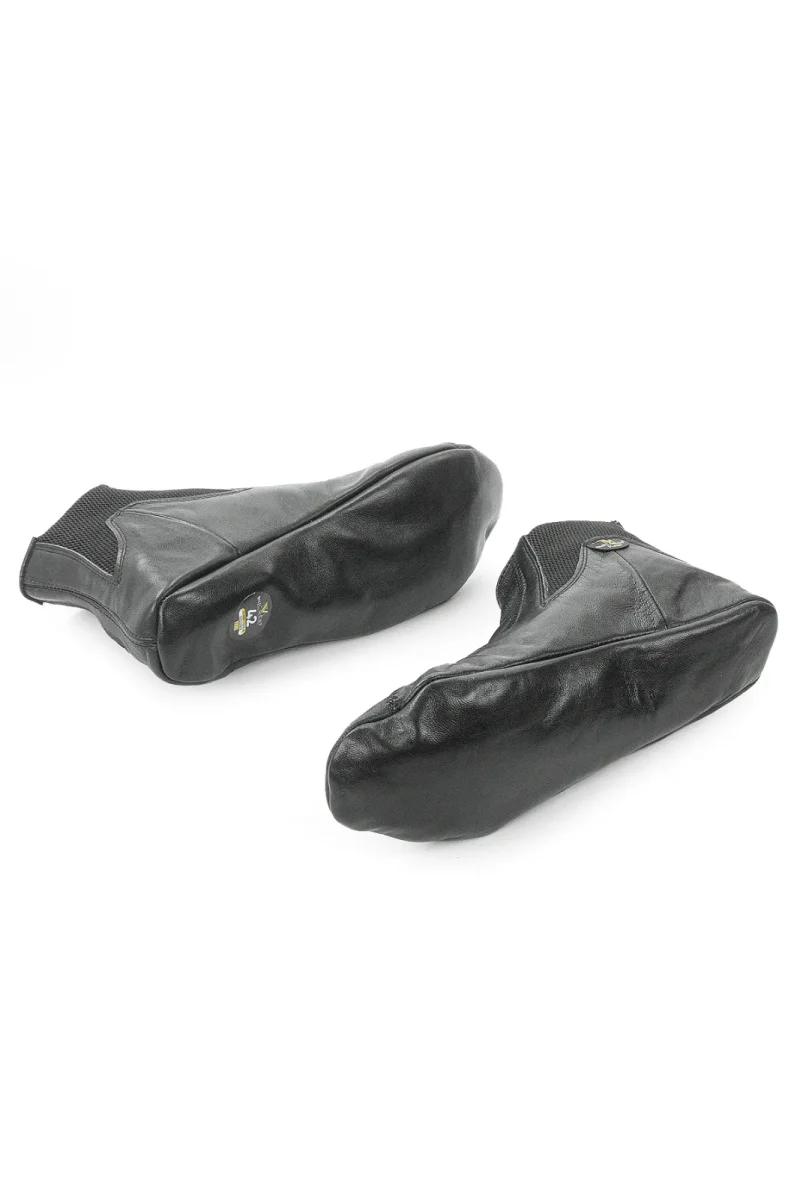 Lastikli Nefes Alabilen, Su Geçirmez Deri Mest Çorap Siyah - 8