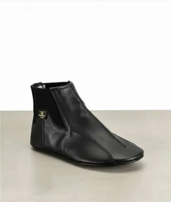 Lastikli Nefes Alabilen, Su Geçirmez Deri Mest Çorap Siyah - 2