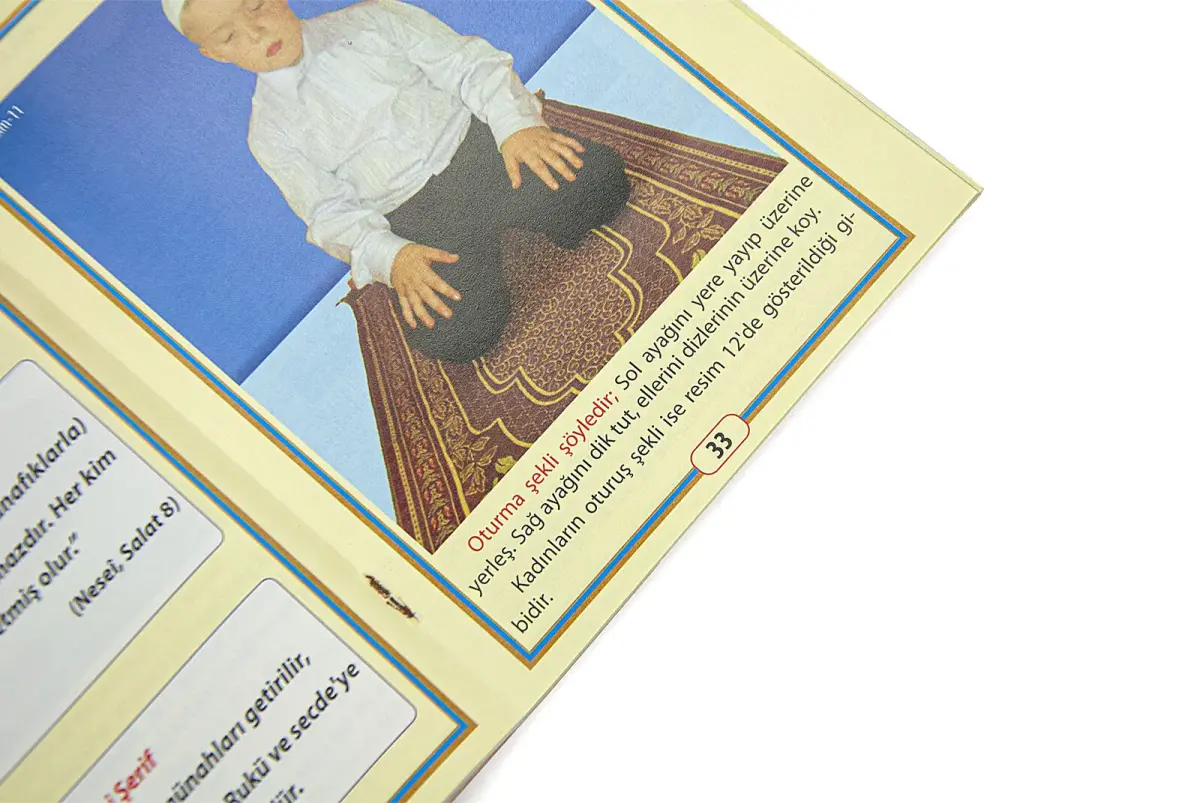 Learning Ablution, Ghusl and Prayer Book - Pocket Size - Blue - Recommended by M.E.B - 4