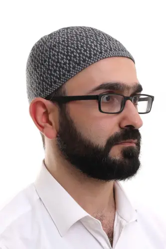 Light Gray Winter Orlon Prayer Skull Argentine Patterned Skullcap - ihvanonline (1)