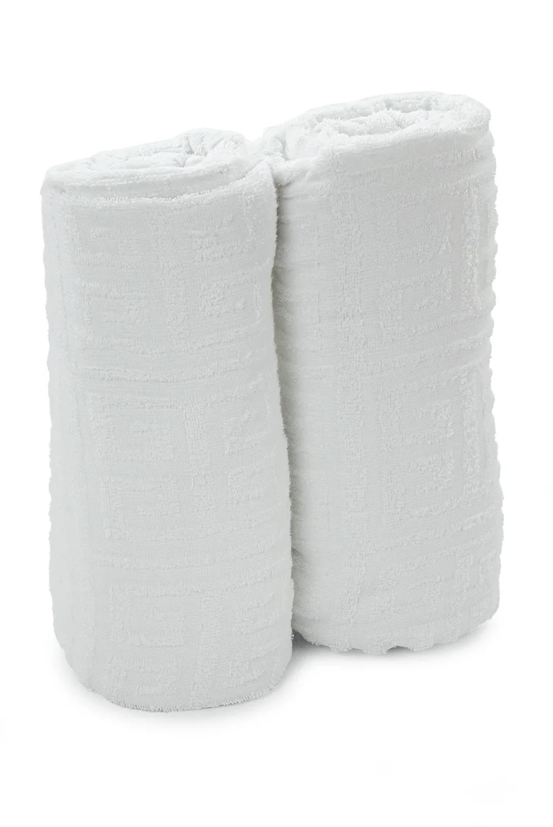 Lüks %100 Pamuk Erkek İhram - Hac Umre için Terletmez Dikişsiz 2 Parça Set - 110X220 cm - 4