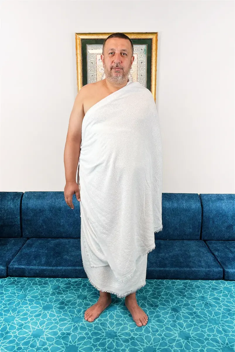 Lüks Bambu Hac Umre İçin Erkek İhram, Yumuşak, Dikişsiz, 1250gr. Kemer Hediyeli Kutulu Set (CVZ) - 9