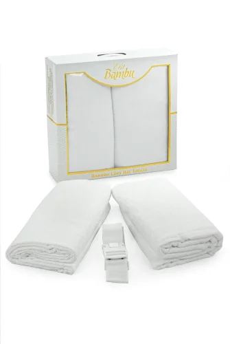 Lüks Bambu Hac Umre İçin Erkek İhram, Yumuşak, Dikişsiz, 1250gr. Kemer Hediyeli Kutulu Set - 10