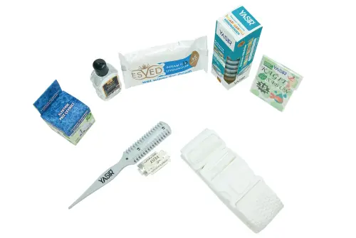 Lüks Bambu Hac Umre İhram Seti - İhram Takımı, Kemer, Saç Kesim Aparatı, Priz Dönüştürücü, Mendil ve Şampuan - 7