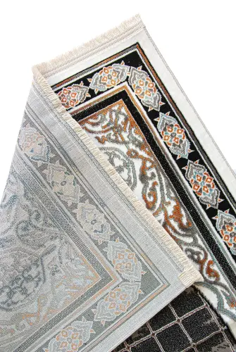 Lüks Halı Tipi Dokuma Seccade Kahverengi - 2