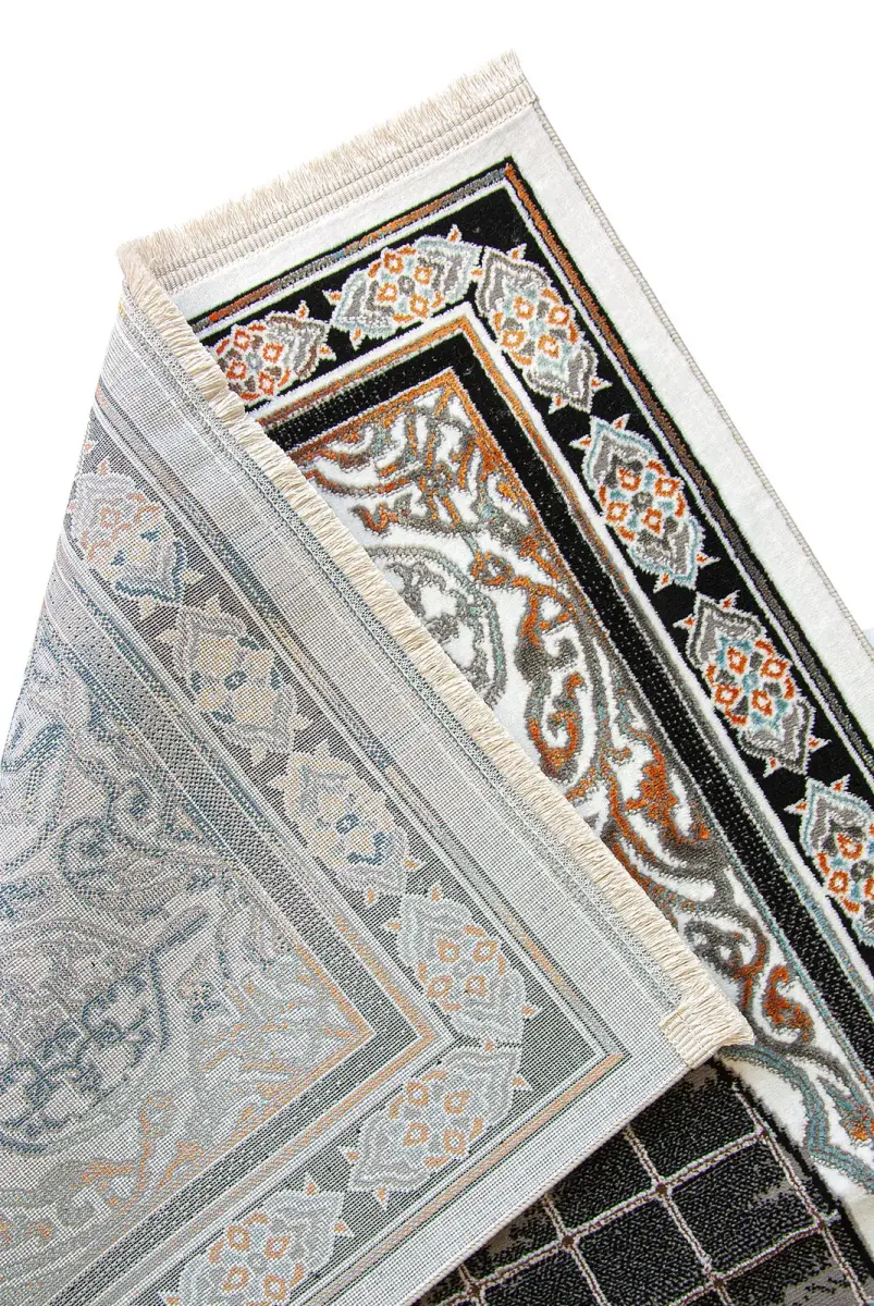 Lüks Halı Tipi Dokuma Seccade Kahverengi - 2