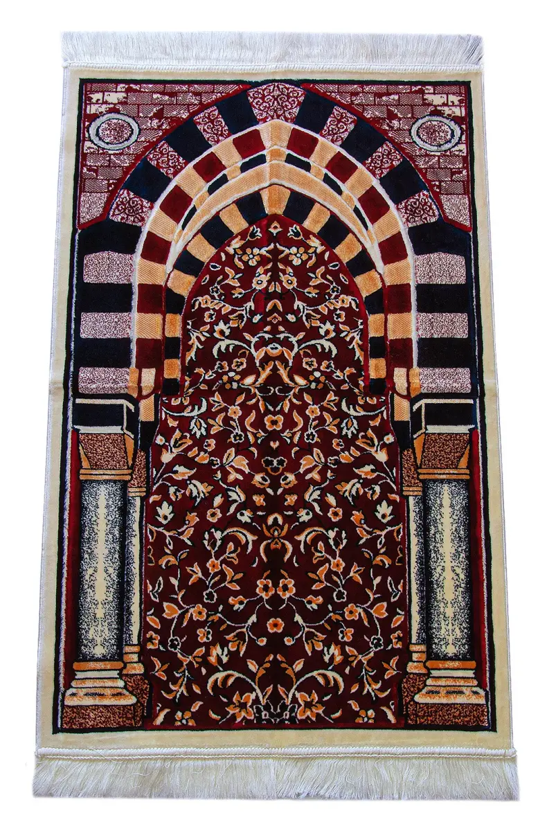 Lüks Seccade, Hediyelik Kadife Namazlık Lacivert - 1