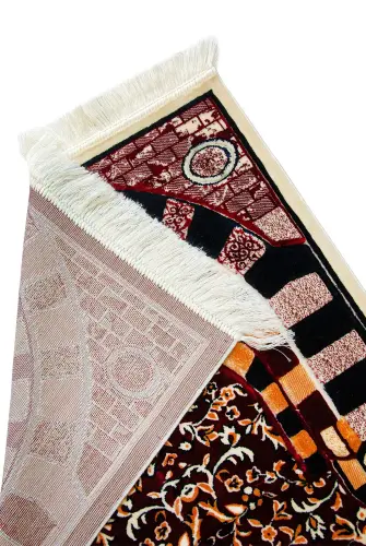 Lüks Seccade, Hediyelik Kadife Namazlık Lacivert - ihvanonline (1)