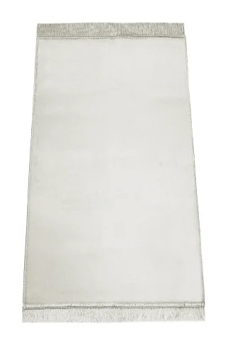 Lüks Düz Desensiz Kadife Velür Seccade Açık Krem 