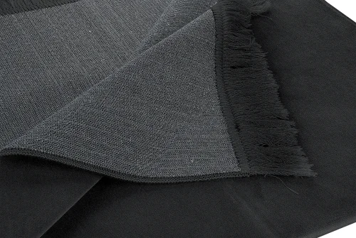 Lüks Düz Desensiz Kadife Velür Seccade Siyah - 3