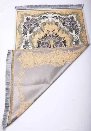 Lüks Gülce Şönil Seccade - 0260 - Krem Renk - 2