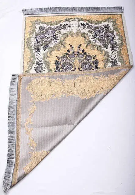 Lüks Gülce Şönil Seccade - 0260 - Krem Renk - 2