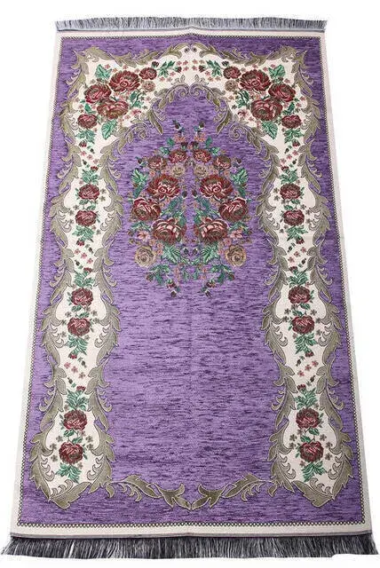 Lüks Gülce Şönil Seccade - 0260 - Lila Renk - 1