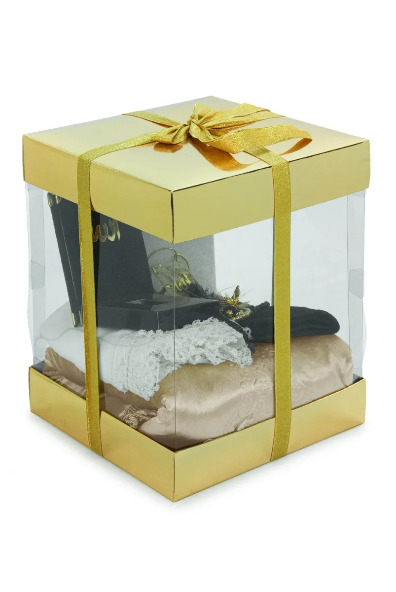 Lüks Özel PVC Kutu Hediyelik Çeyizlik İbadet Seti - Gold - 3