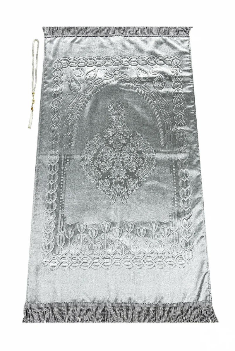 Lüks Özel PVC Kutu Hediyelik Çeyizlik İbadet Seti - Gümüş - 6